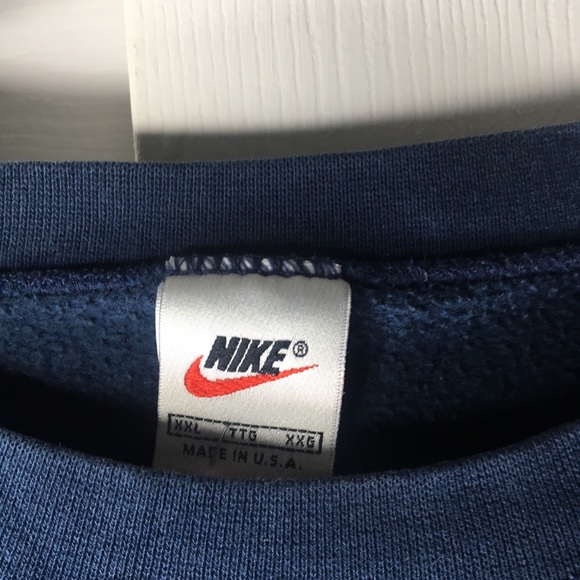 SOLD Vintage Nike Air Navy Blue 90s Pullover - Picture 2 of 8